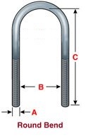 round top u-bolt